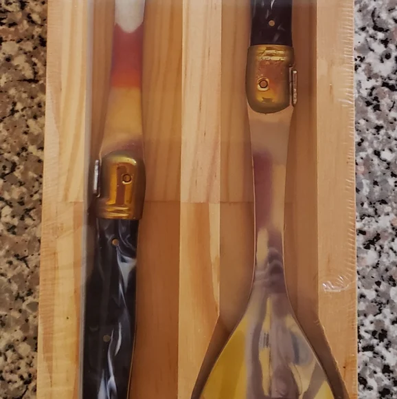 Laguiole salad spoon and fork - Picture 2 of 6